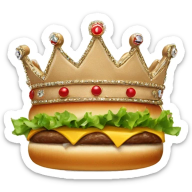 Burgerking Crown sticker