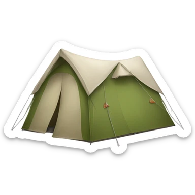 Hiking tent sticker