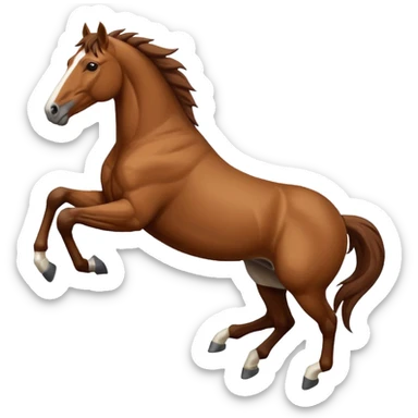 bucking horse sticker