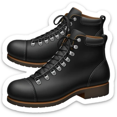 shoe black sticker