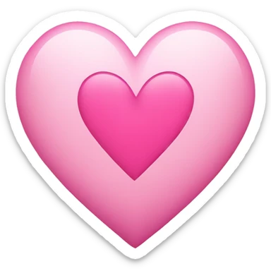 Pink heart sticker