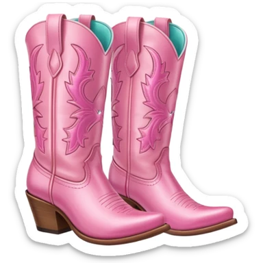 cowgirl boots asthetic girly sticker