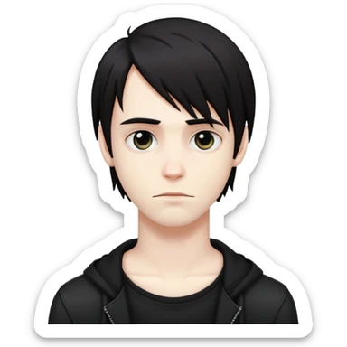 Emo guy  sticker