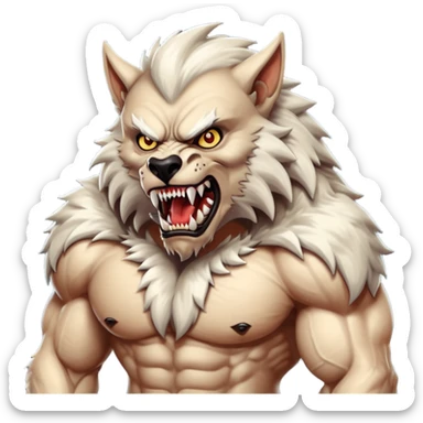 dnd 5e werewolf boss monster sticker