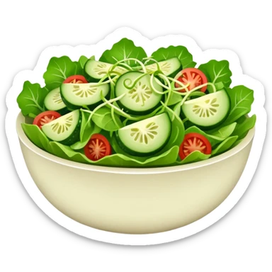 BOWL DI INSALATA,  iperrealistico 4kNo tomatoes sticker
