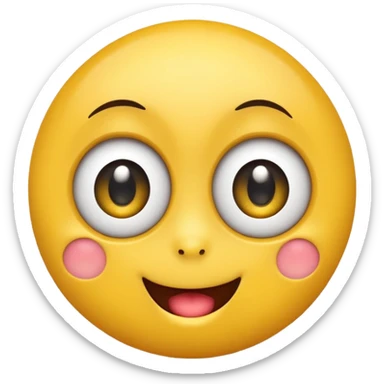 emogy showing fuuny face sticker