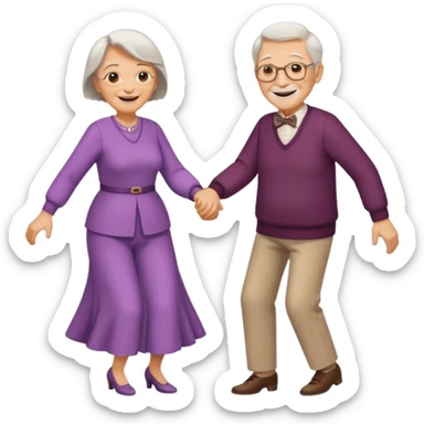 old people Waltz sticker