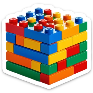 Lego bricks sticker