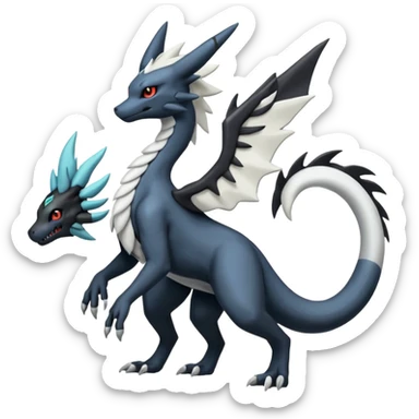 Salandit-Reshiram-Umbreon-Silvally-fusion (full body) sticker