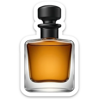 men parfum bottle sticker