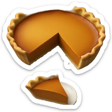 Pumpkin pie sticker
