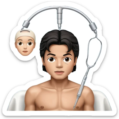 Micheal Jackson on the Surgery table sticker