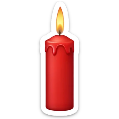 Red age 94 candle  sticker