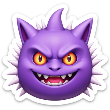 Gengar sharp eyes sticker