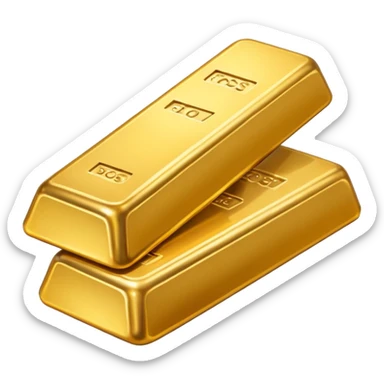 gold bars sticker