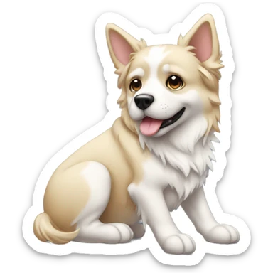 Chien qui ressemble a ange sticker