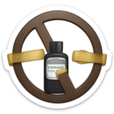 No perfume allowed sign sticker