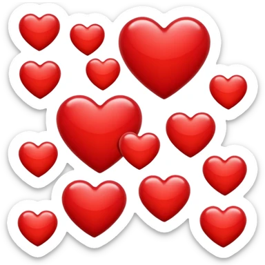 heart emojis sticker