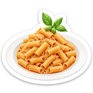 Vodka pasta with basil Michelin star sticker