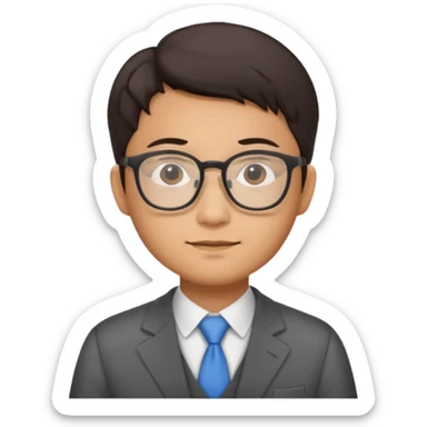 Asian accountant sticker