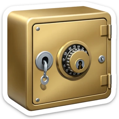 Locked bank vault sticker