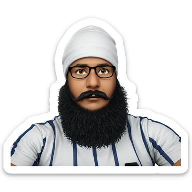 realistic portrait of a man sticker