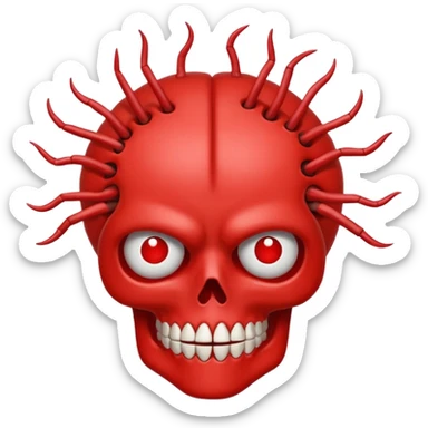 Cerebro explotado sticker