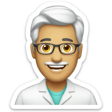 A pharmacist happy sticker