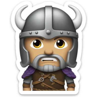 Vikings fighting sticker