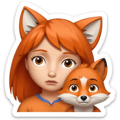 Make Dora and Swiper the fox crying sticker