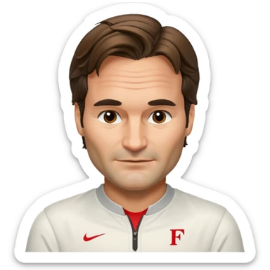 ROGER FEDERER WINKING EYE sticker