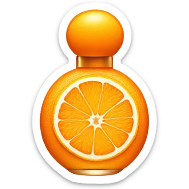 orange perfum sticker