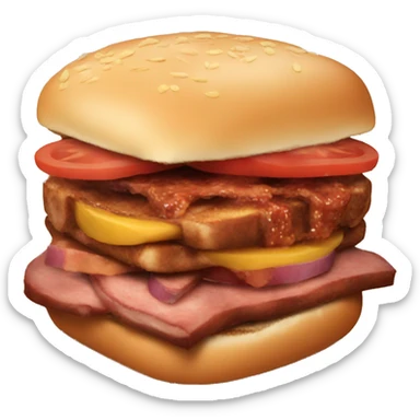 bbq sandwich  sticker