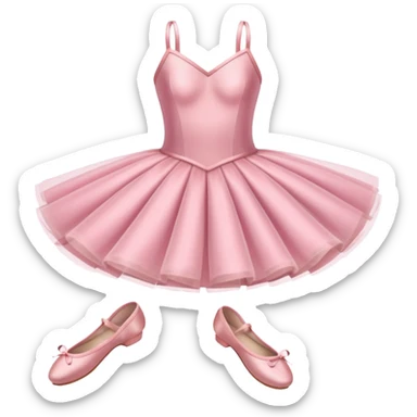 ballet shoes and dress sticker