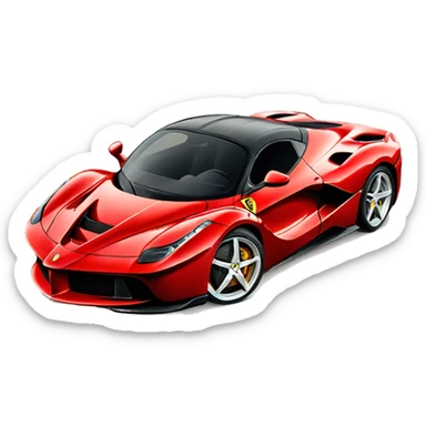 A sports car like the La Ferrari sticker