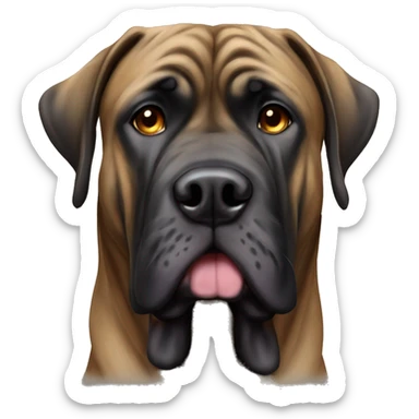 Brindle English mastiff  sticker