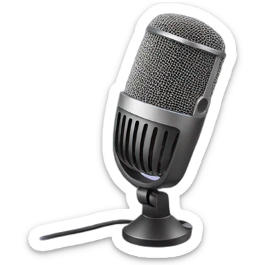podcast microphone sticker