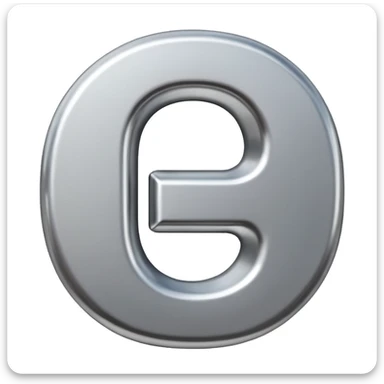 3D number zero (0) symbol sticker