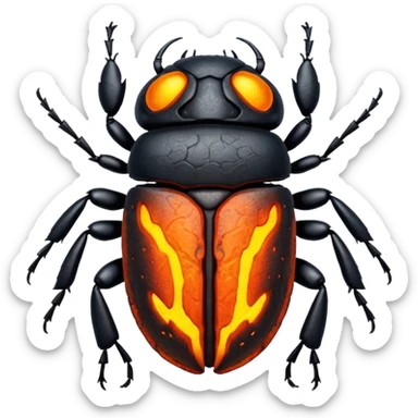 Un scarabée de lave sticker