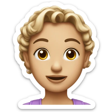 A glamorous thank you  sticker