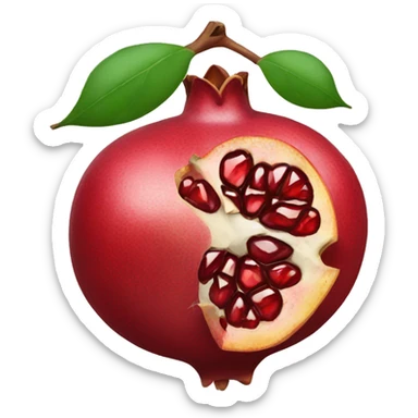 pomegranate with links sticker