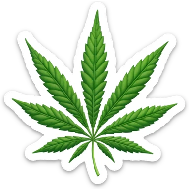 Hola de cannabis sticker