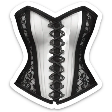 black lace corset sticker