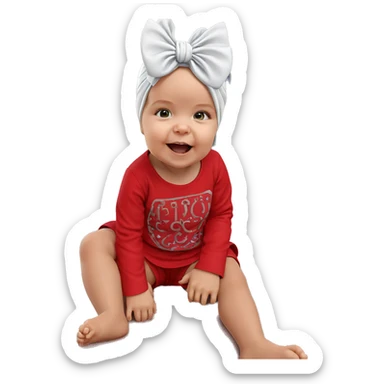 realistic portrait of girl sticker