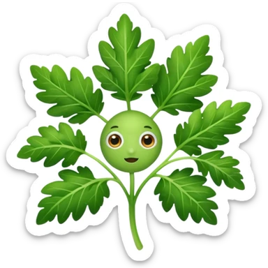 Parsley with eyes sticker