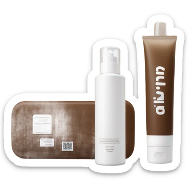 slim brown oil cleanser bottle with white label and white pump sticker