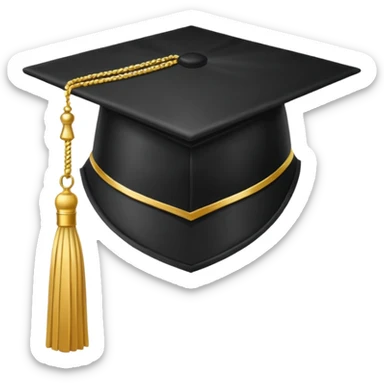 university cap sticker