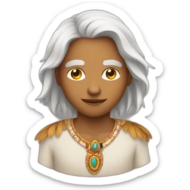 Humain a tête d'indien sticker