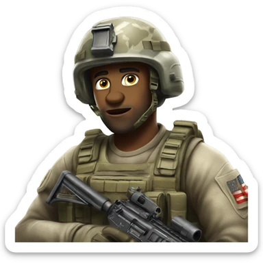 fait un emoji call of duty pour le theme attention sticker