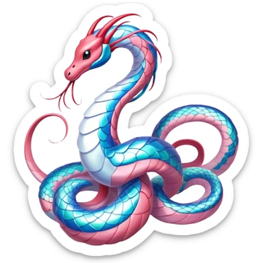 Milotic-Dragonair-hybrid, full body sticker